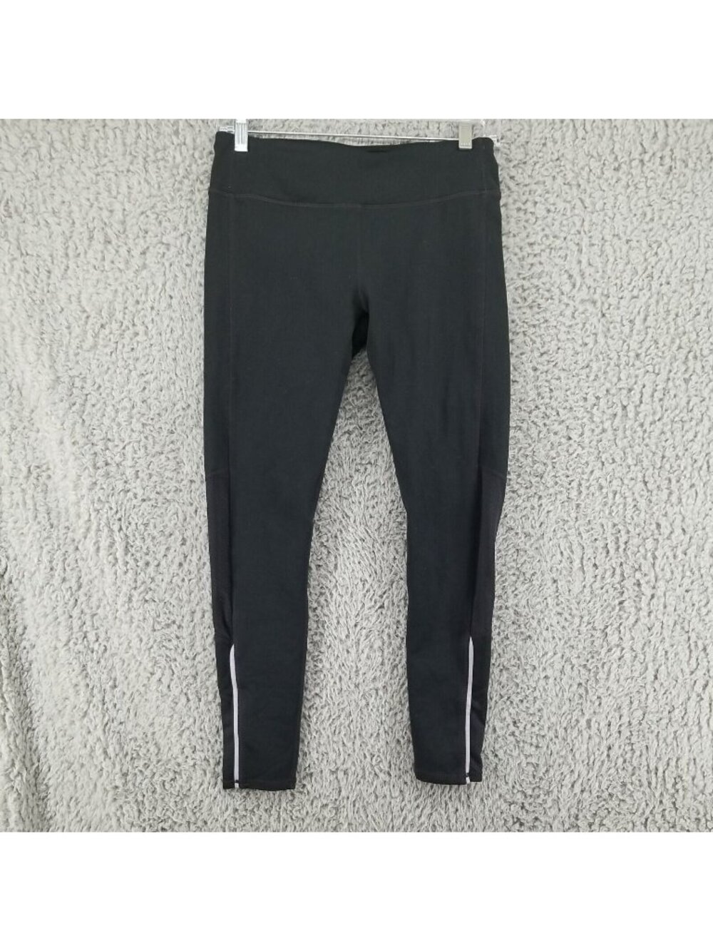 Fabletics Pants Womens Small Black Perforated Cropped Yoga Leggings